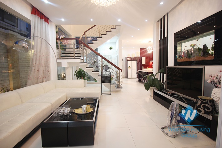 Beautiful fully furnished villa for rent in T block, Ciputra, Tay Ho, Hanoi 